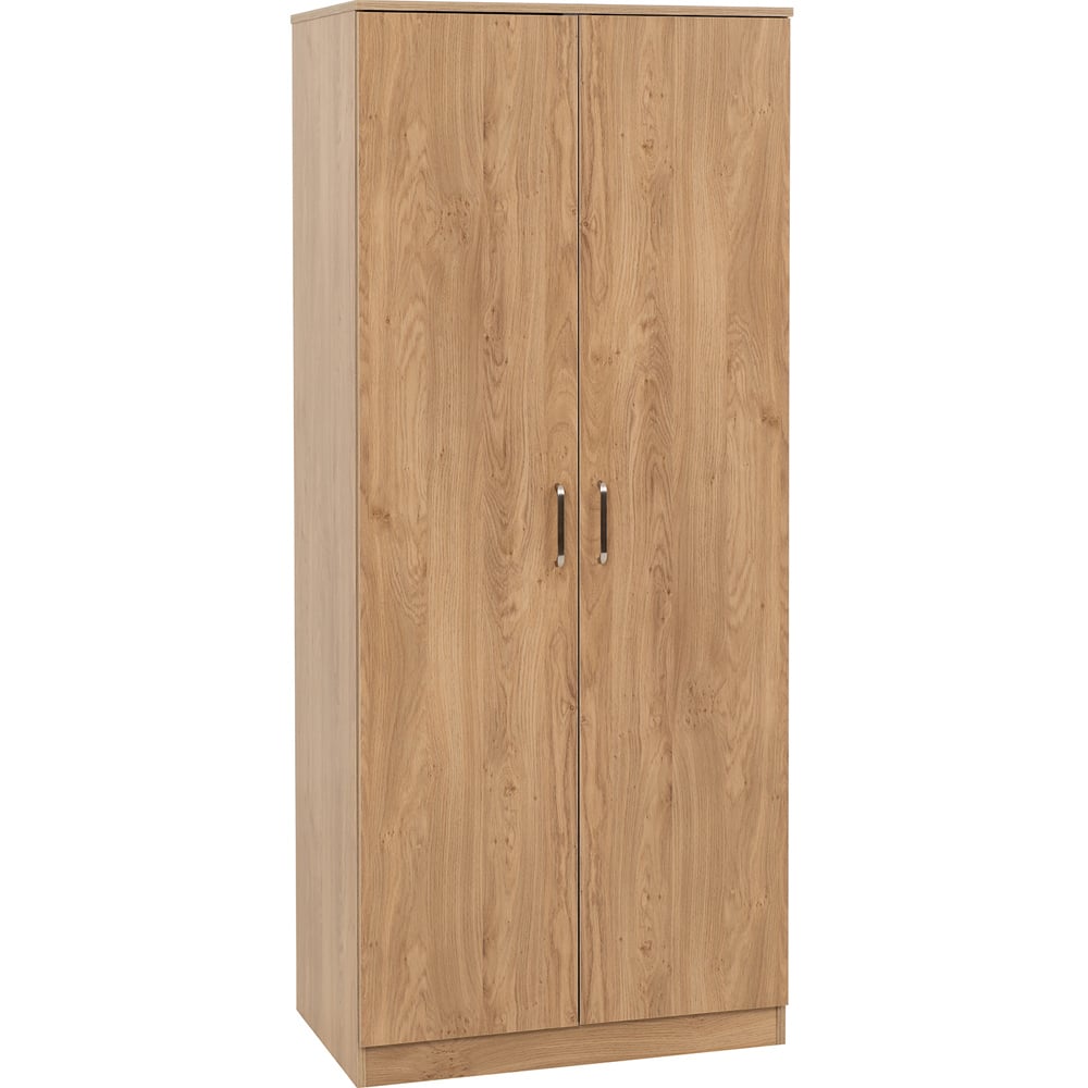 Seconique Dakota 2 Door Wardrobe Oak Effect Bedroom Furniture Set Image 3