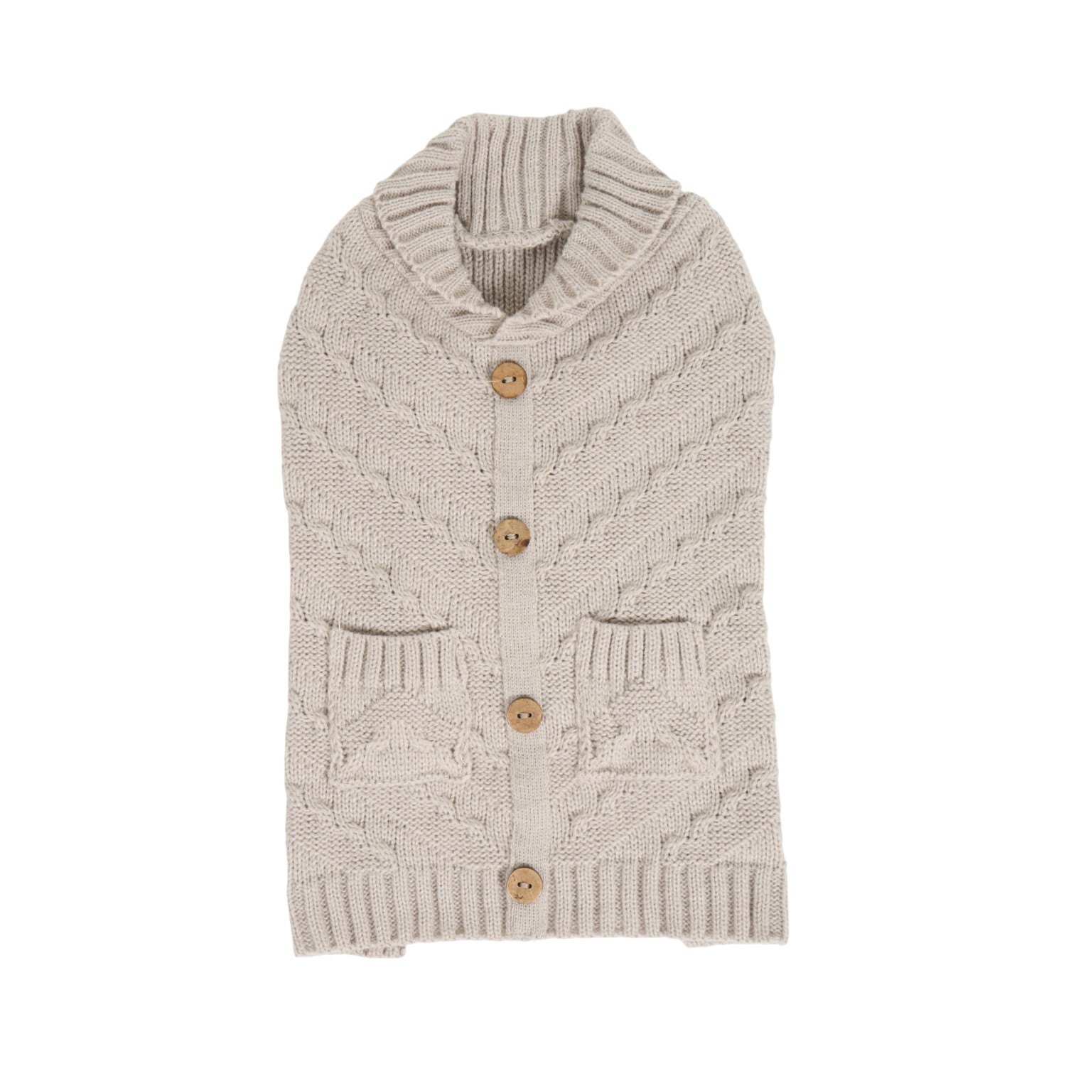 Buttoned Knit Dog Jumper S Image 3