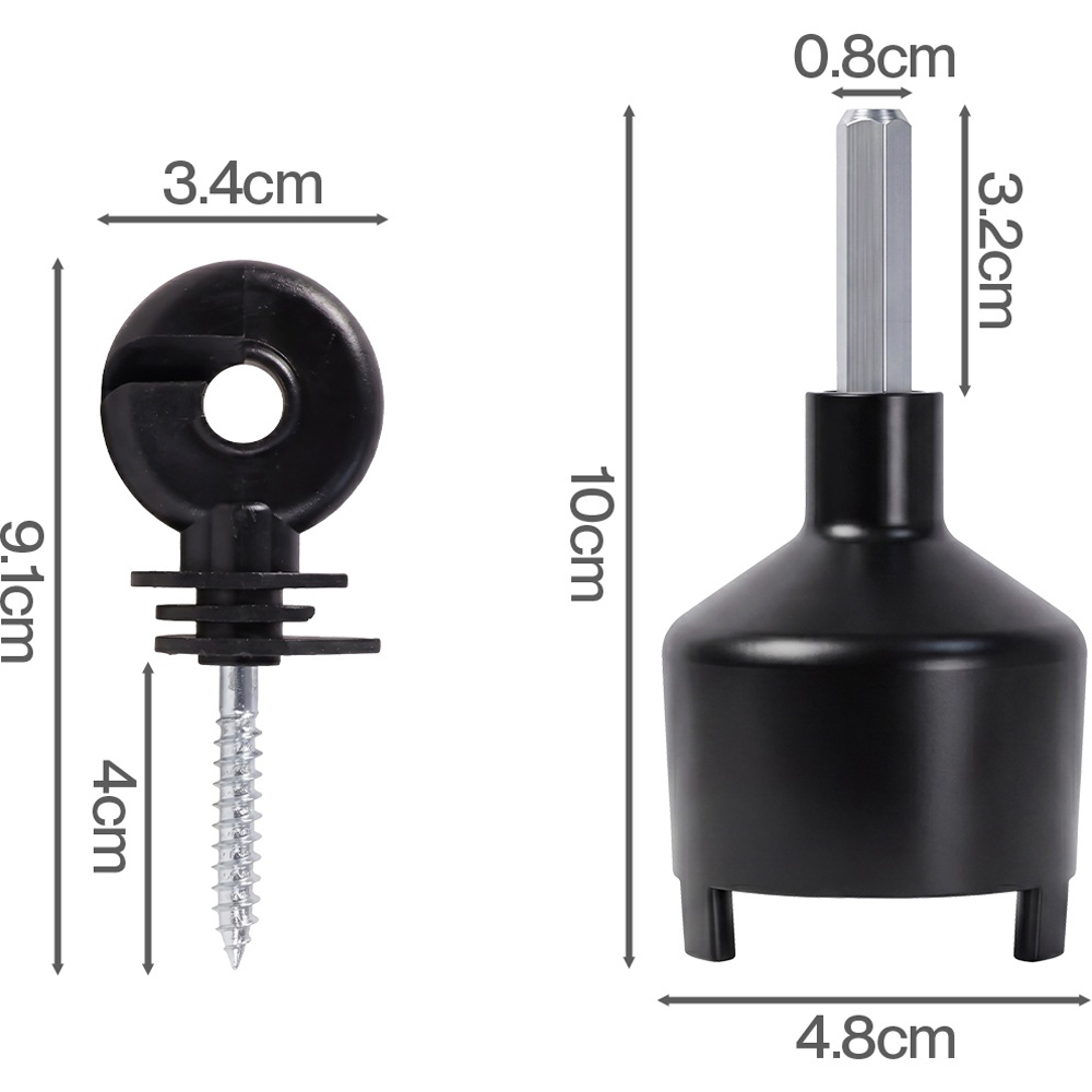 Traderight 120 Piece Grooved Electric Fence Insulator Image 9