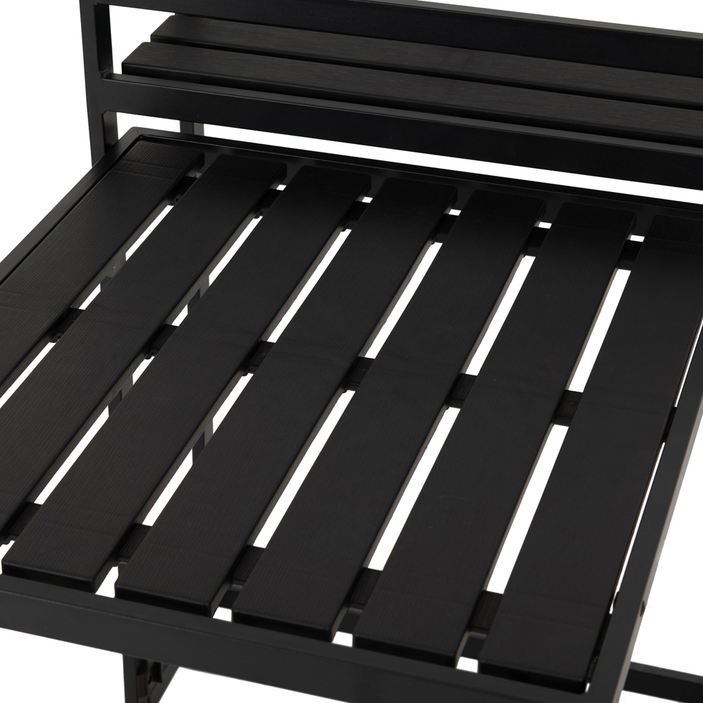 Seconique 3 Piece Black Foldaway Garden Set Image 8