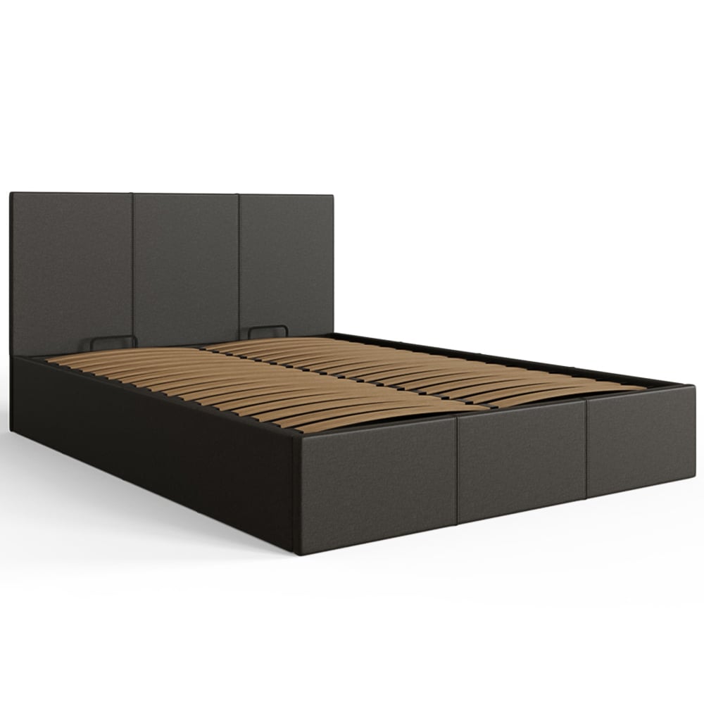 GFW Small Double Grey Side Lift Ottoman Bed Image 3