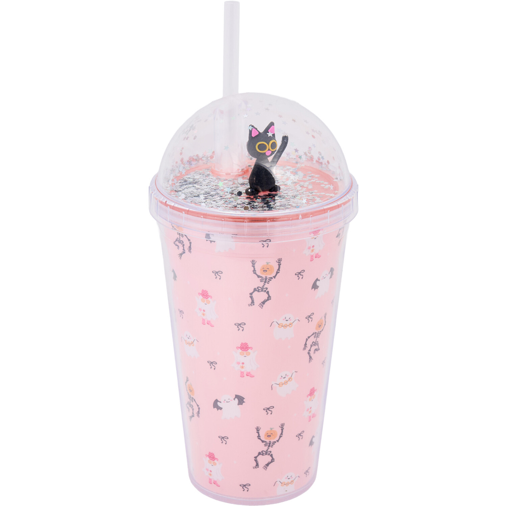Halloween Figure Tumbler with Straw Image 4