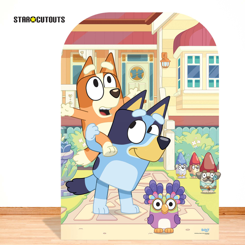 Star Cutouts Bluey and Bingo At Home Child Stand In Cutout 4.5ft Image 3
