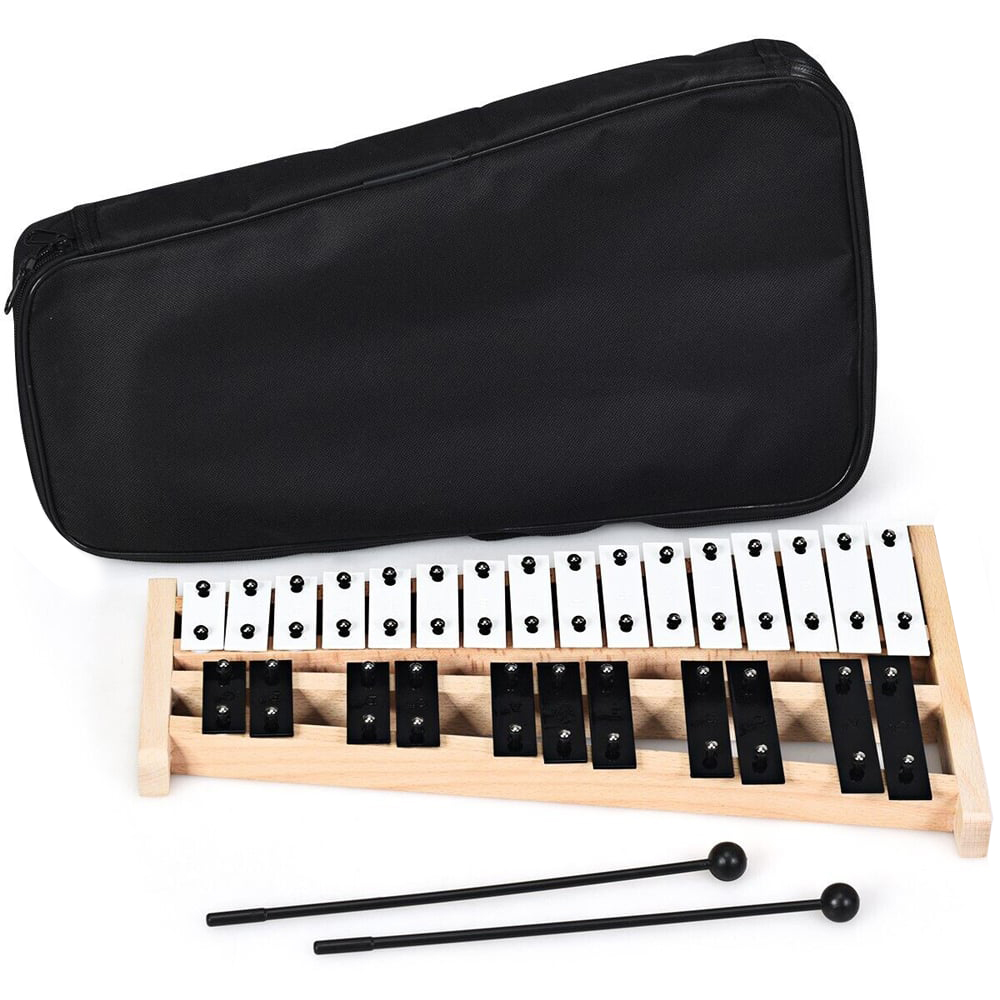 Costway 27 Notes Glockenspiel Xylophone with Carrying Bag Image 1