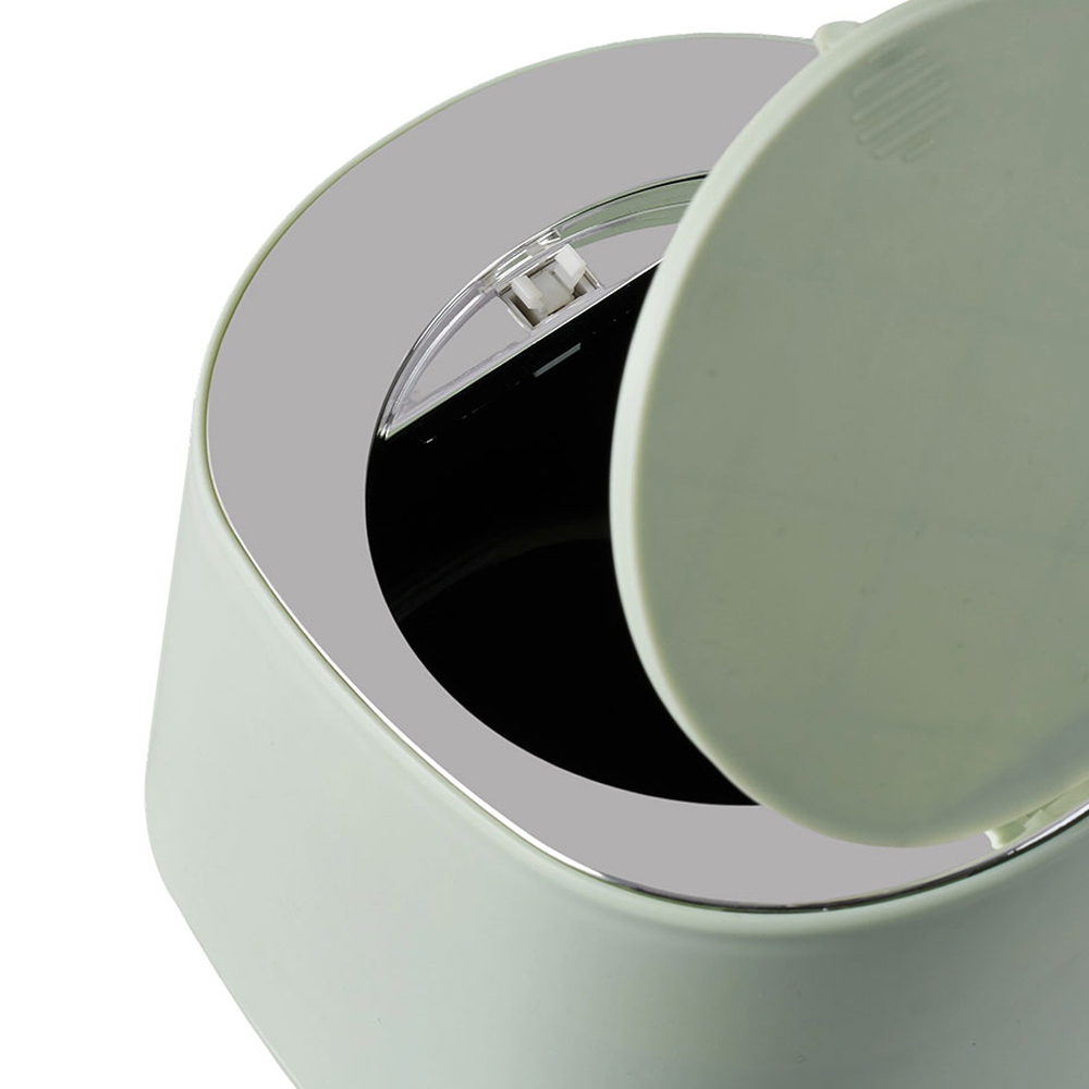 Living and Home Green Mini Tabletop Flap Lid Trash Bin Image 5