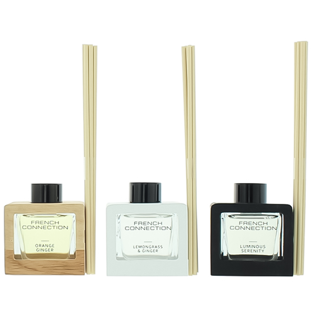 French Connection Wooden Collection Reed Diffuser 3 Piece Gift Set 50ml ...