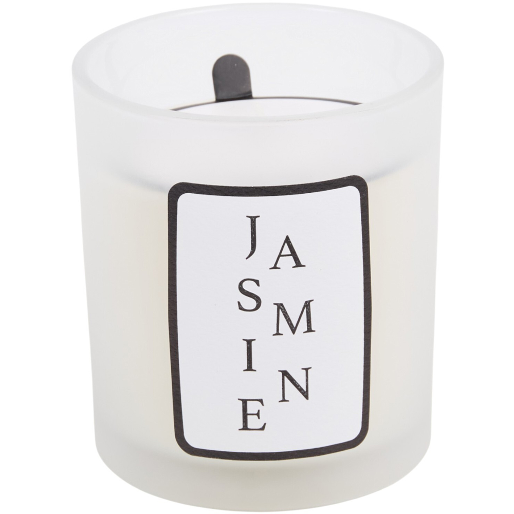 Candle in Frosted Glass Jar Image 7