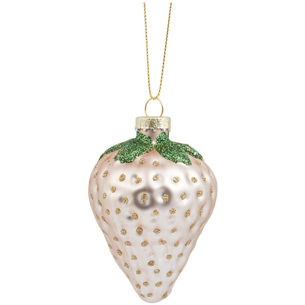 Set of 3 Strawberries Hanging Decoration Image 4