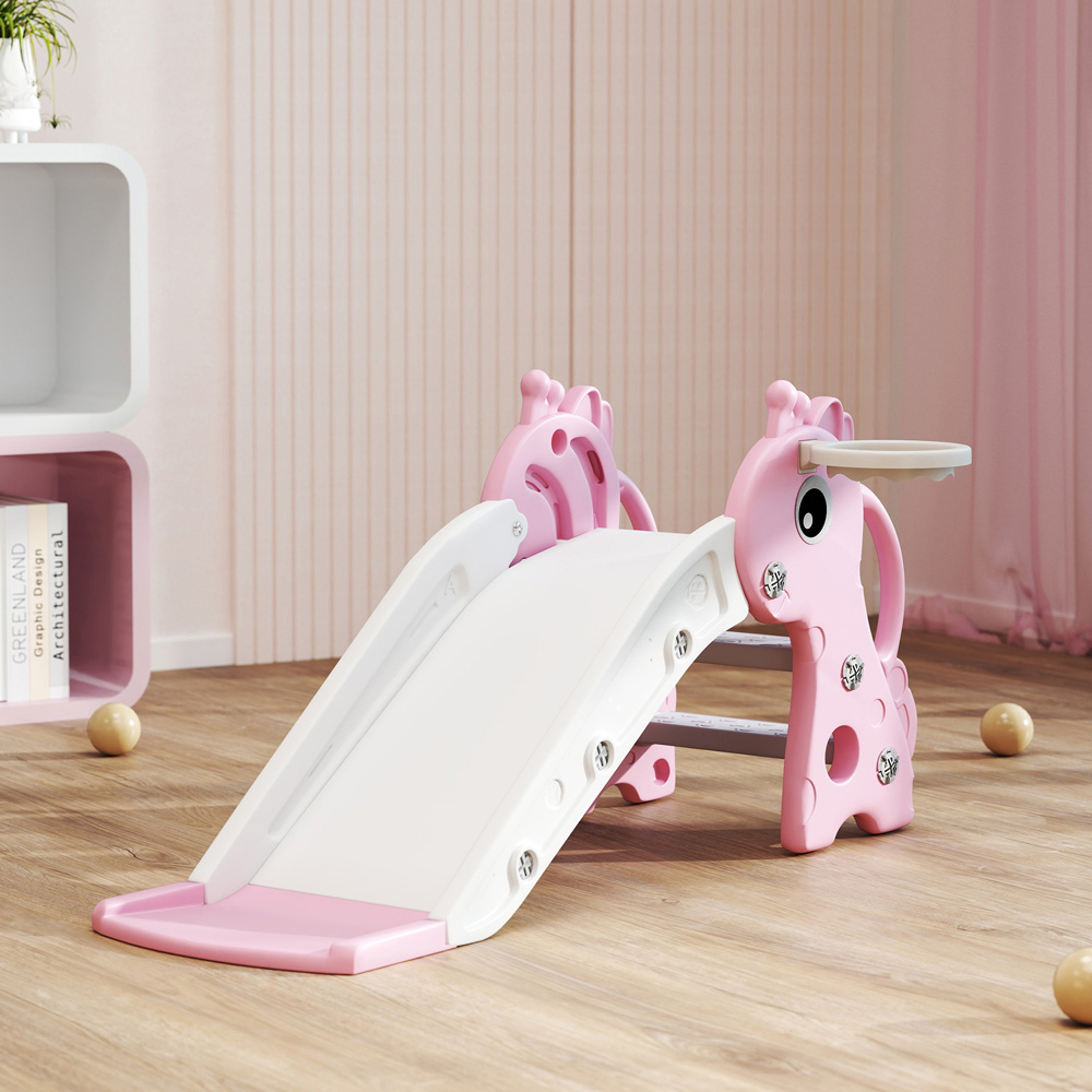 Tommy Toys 3-in-1 Pink Kids Slide Image 5
