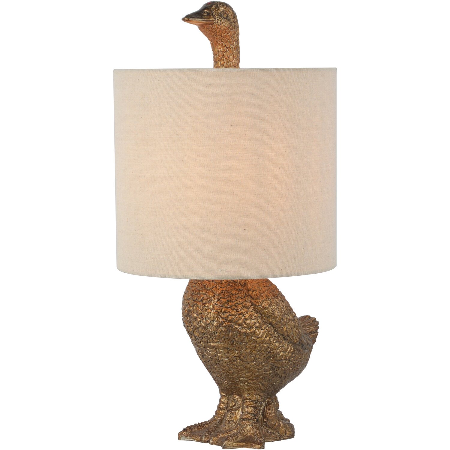 Goose Table Lamp - Gold Image