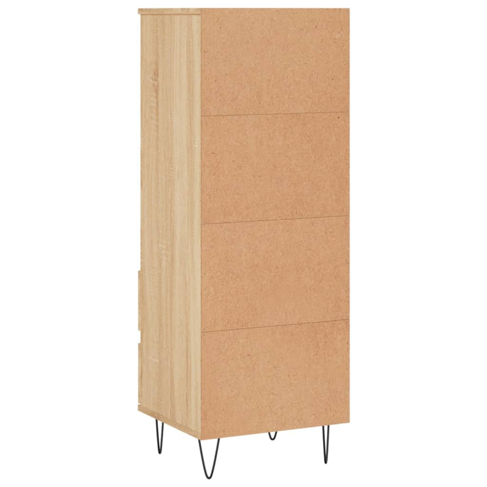 vidaXL 2 Drawer 3 Shelf Sonoma Oak Highboard Image 8