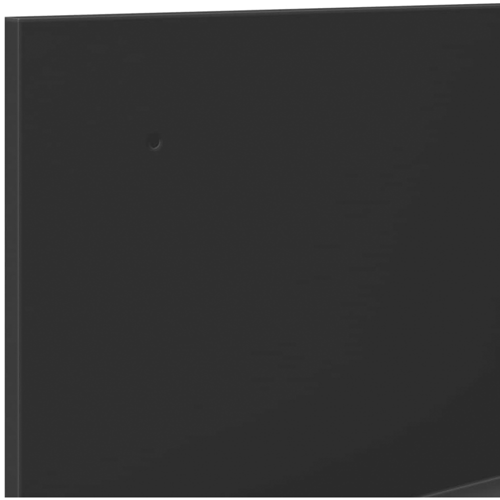 vidaXL 3 Shelf Black Wall Cabinet Image 6