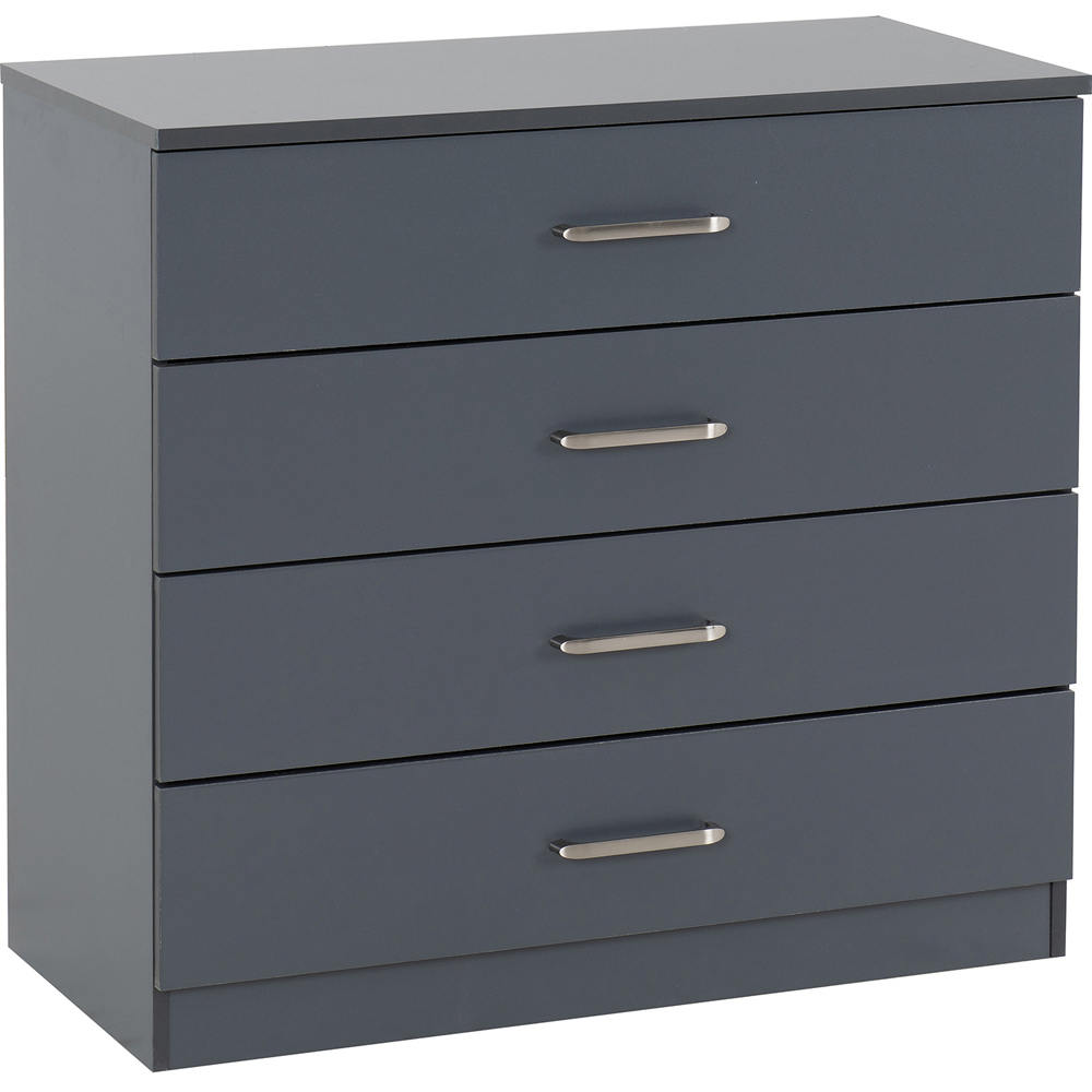 Seconique Dakota 3 Door Wardrobe Dark Grey Bedroom Furniture Set Image 4