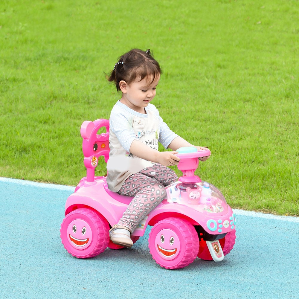 AIYAPLAY Pink Foot to Floor Ride On Toy Image 2