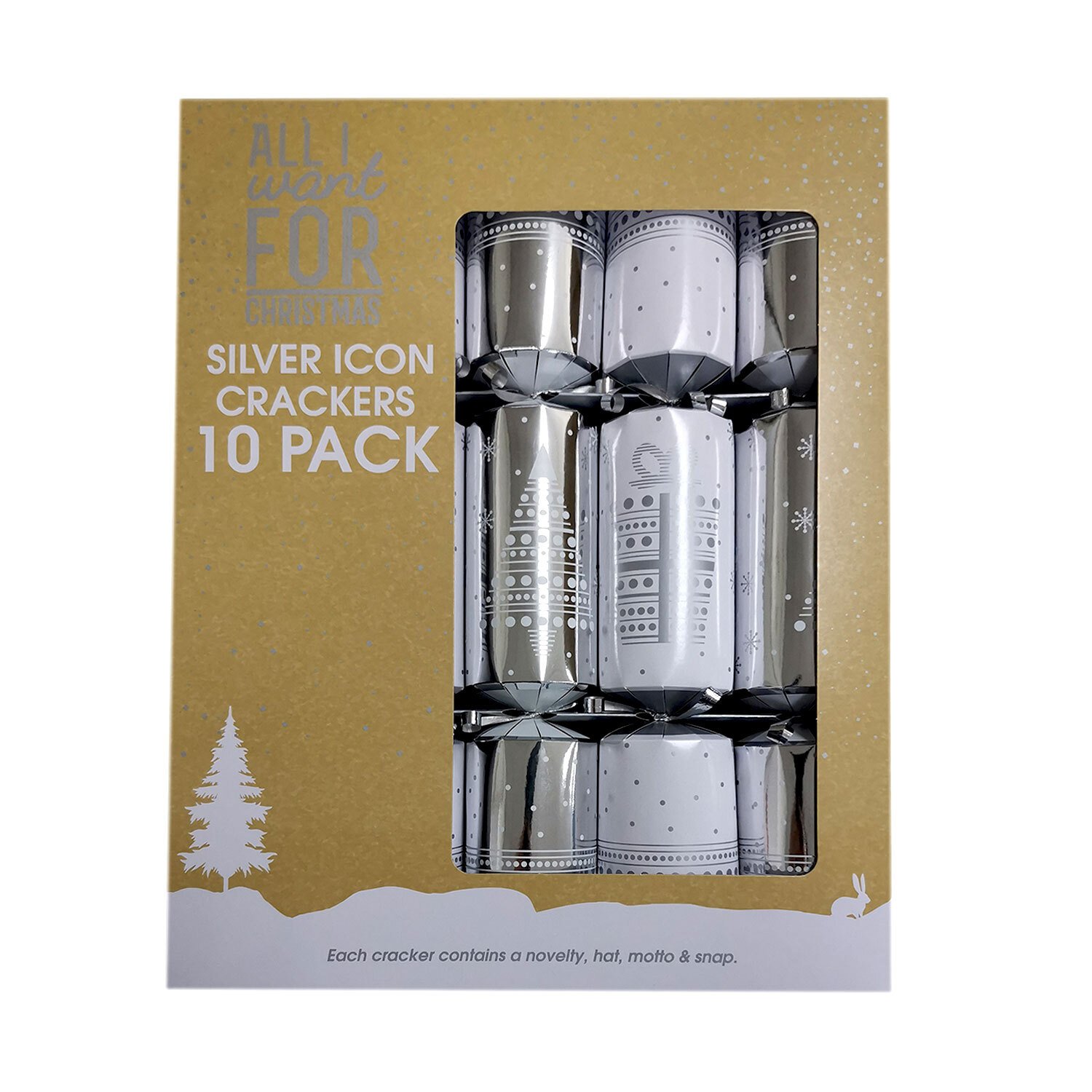 Silver Icon Crackers 10 Pack Image