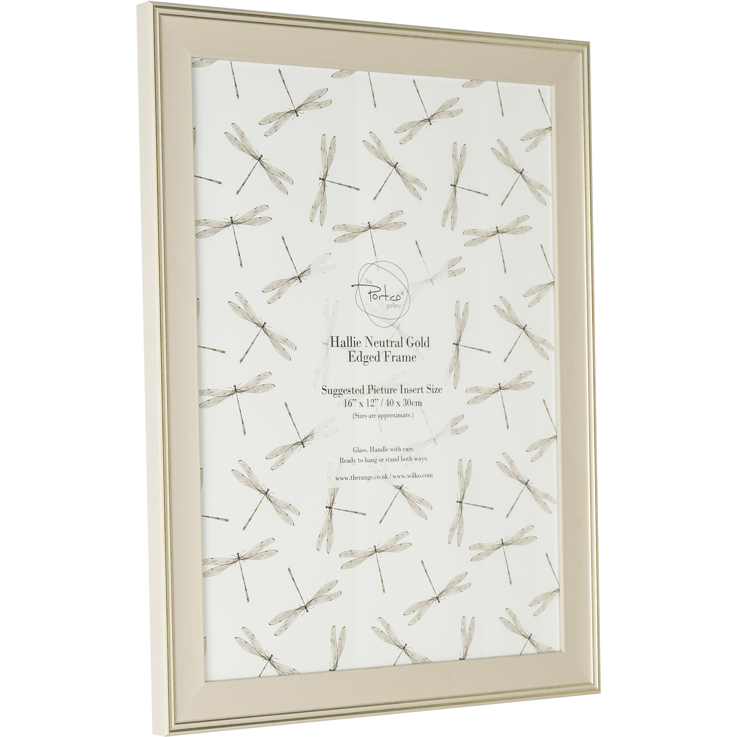 Hallie Neutral Gold Edged Frame Neutral 16 x 12in Image 2