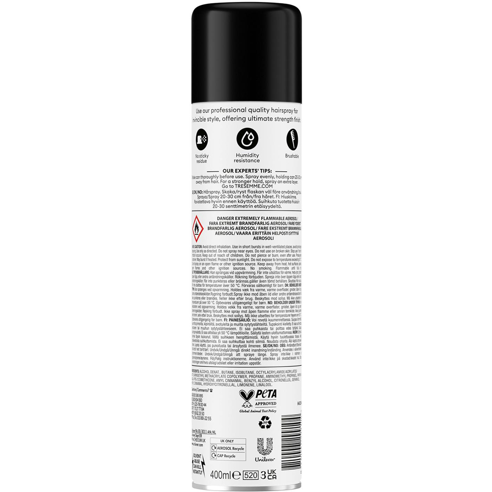 TRESemme Freeze Hold Hairspray 400ml 2 Pack Image 3