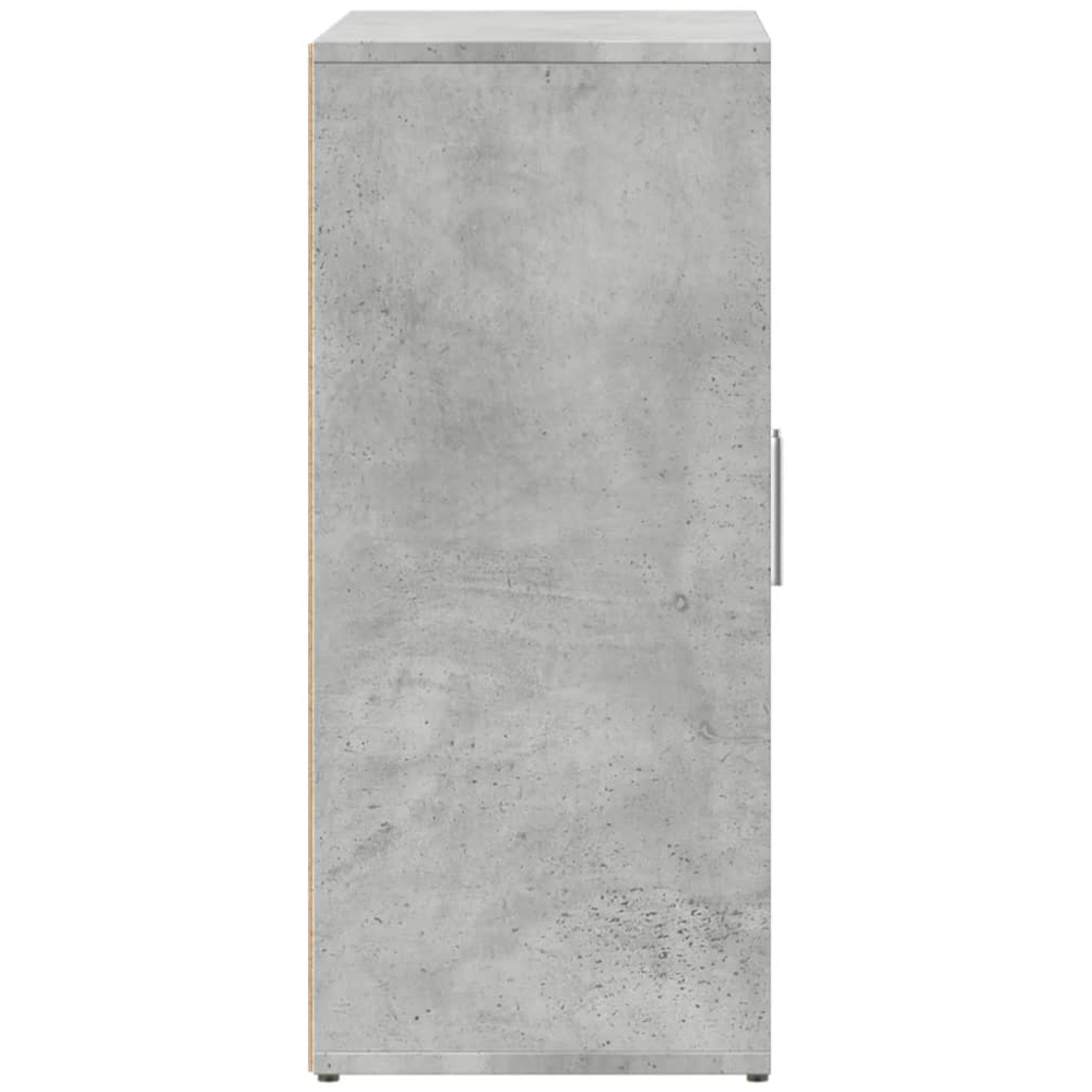 vidaXL 2 Door Concrete Grey Wooden Sideboard Set of 2 Image 6