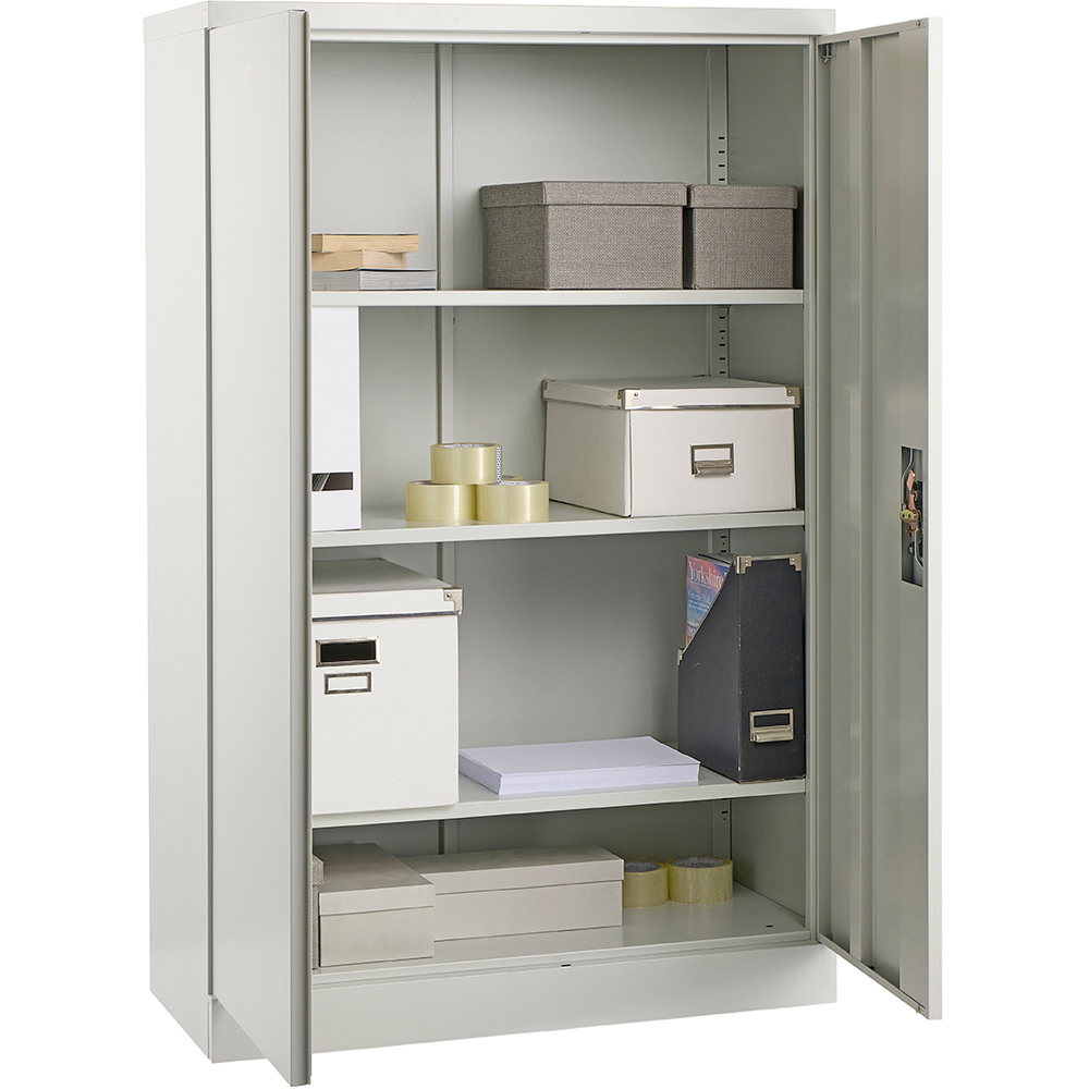 MMT Furniture Designs 2 Door White Steel Lockable Filing Cabinet Image 6