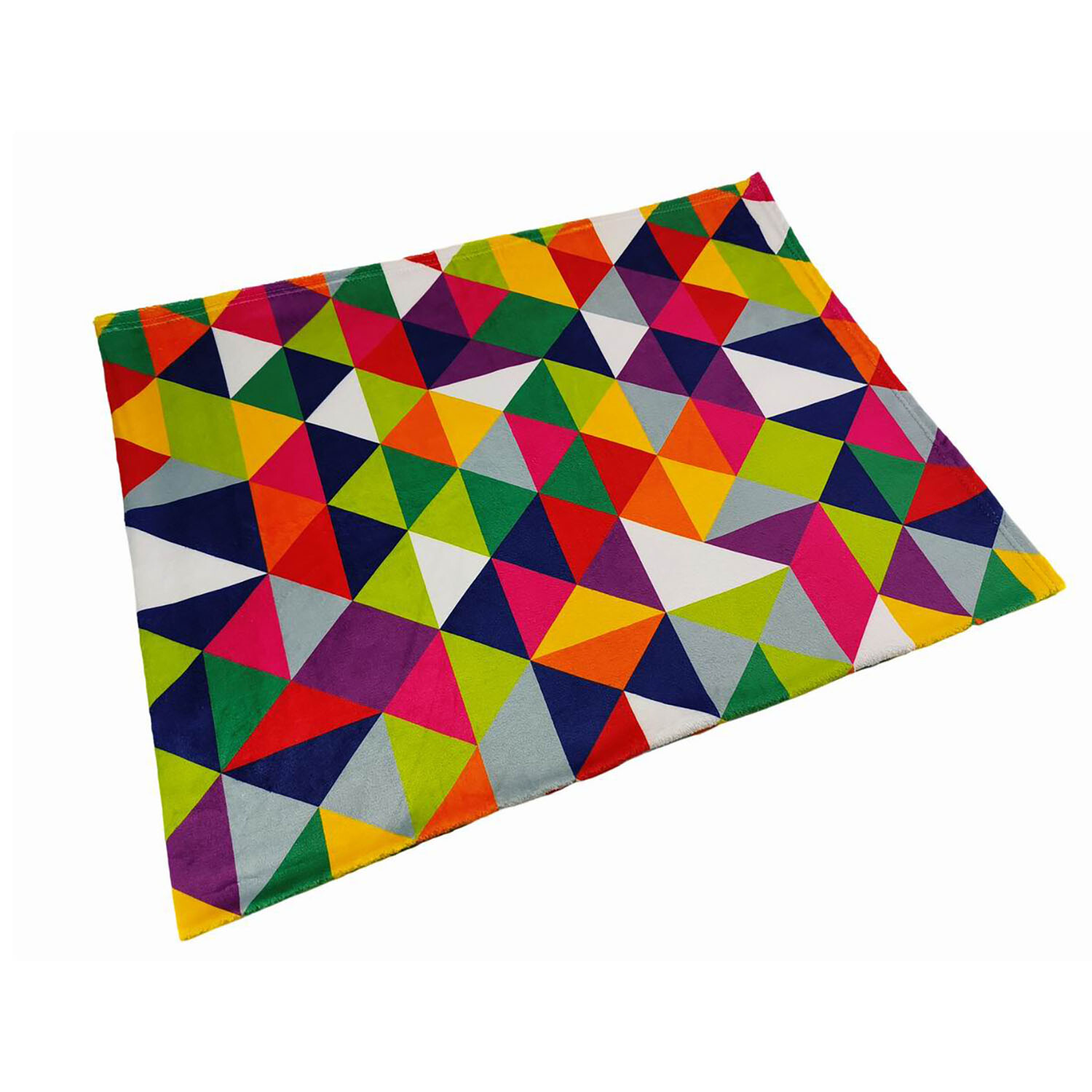 Harlequin Multicolour Fleece Throw - Multicolour Image 2