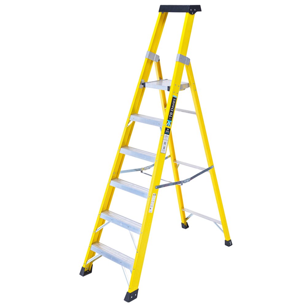 TB Davies 6 Tread GRP Platform Step Ladder Image 1