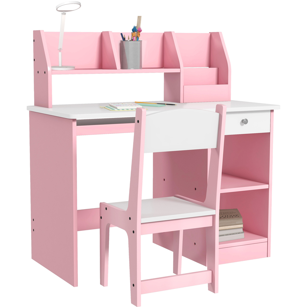Tommy Toys Pink Kids Desk and Chair Set Image 2