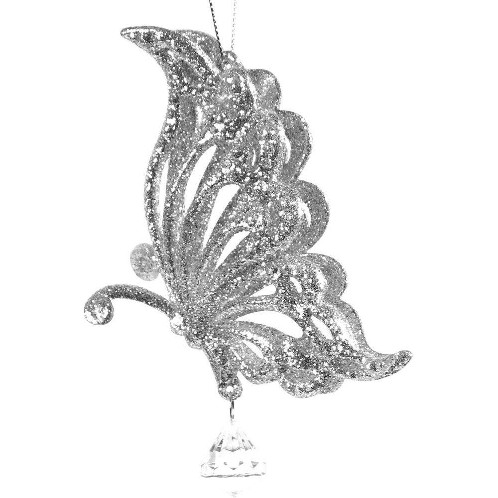 Single Mistletoe Cottage Glitter Butterfly Ornament in Assorted styles Image 2