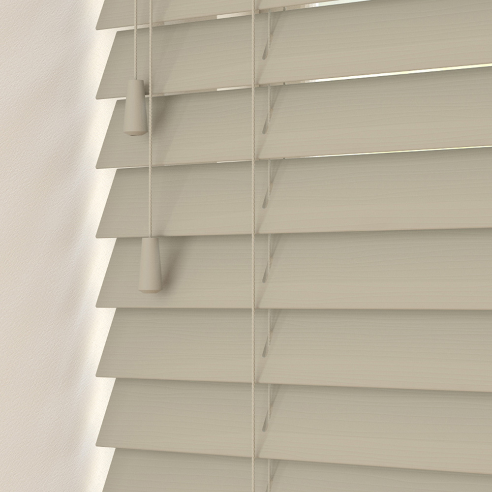 New Edge Blinds Grained Venetian Blinds Taupe 120cm Image 1