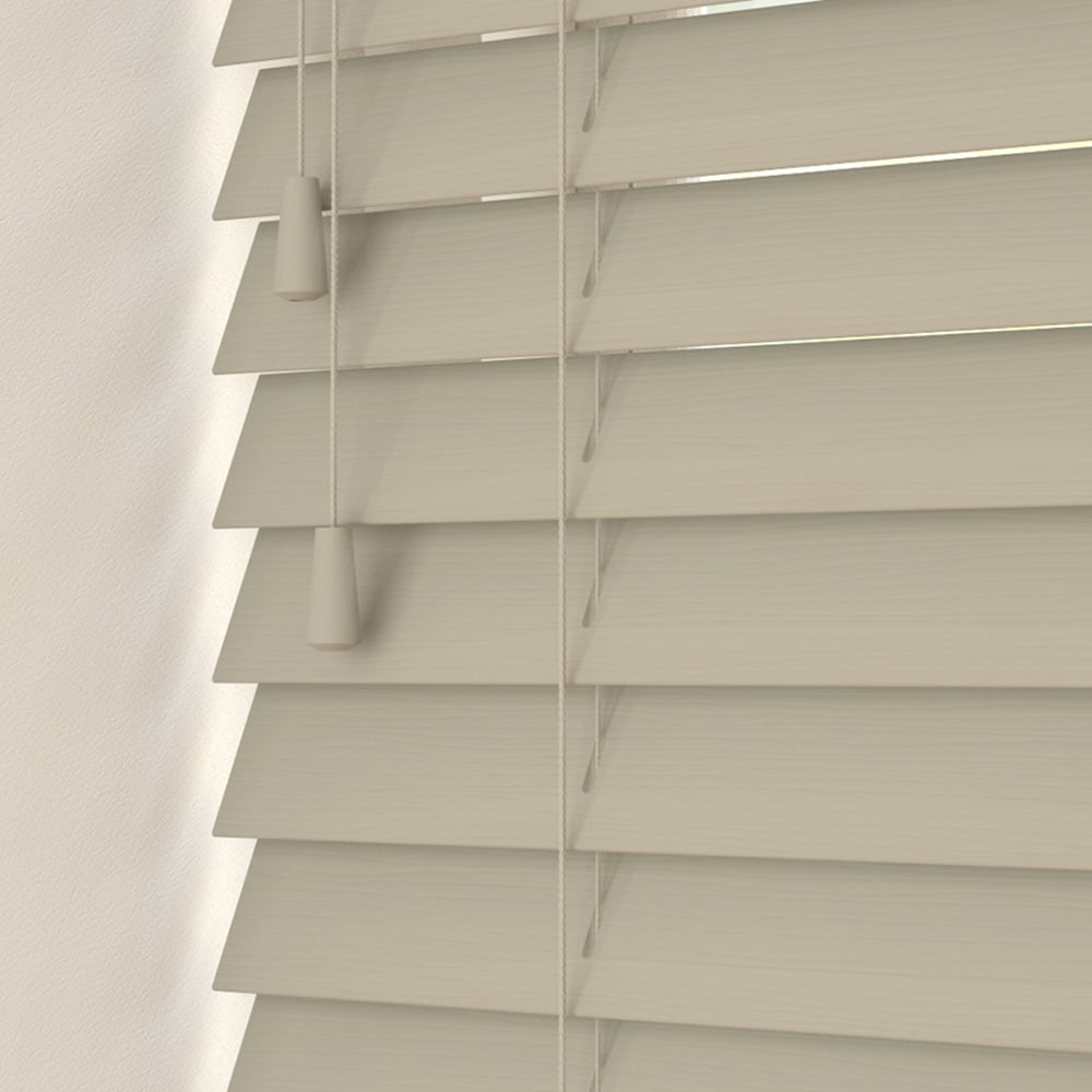 New Edge Blinds Grained Venetian Blinds Taupe 120cm Image 1