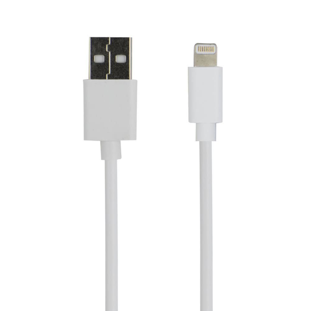 Wilko 1 metre White Lightning Cable Suitable for iPods, iPhones and iPad Image 2