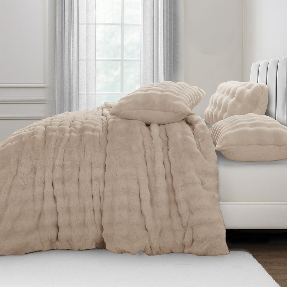 Sweet Dreams King Size Beige Alpine Duvet Set Image