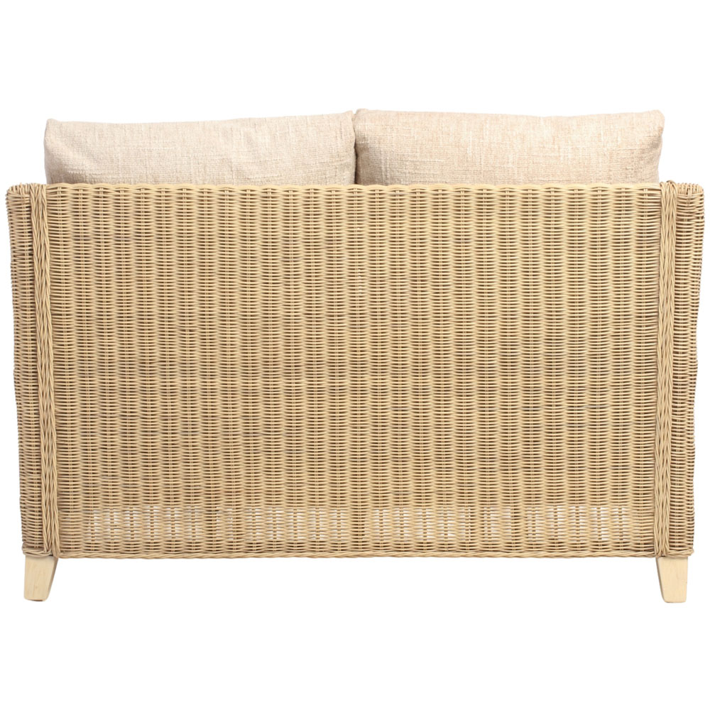 Desser Furniture Dijon 2 Seater Cotton Cream Sofa Image 5