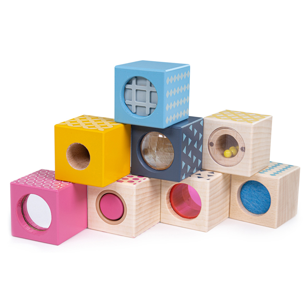Bigjigs Toys FSC Sensory Blocks Multicolour Image 5