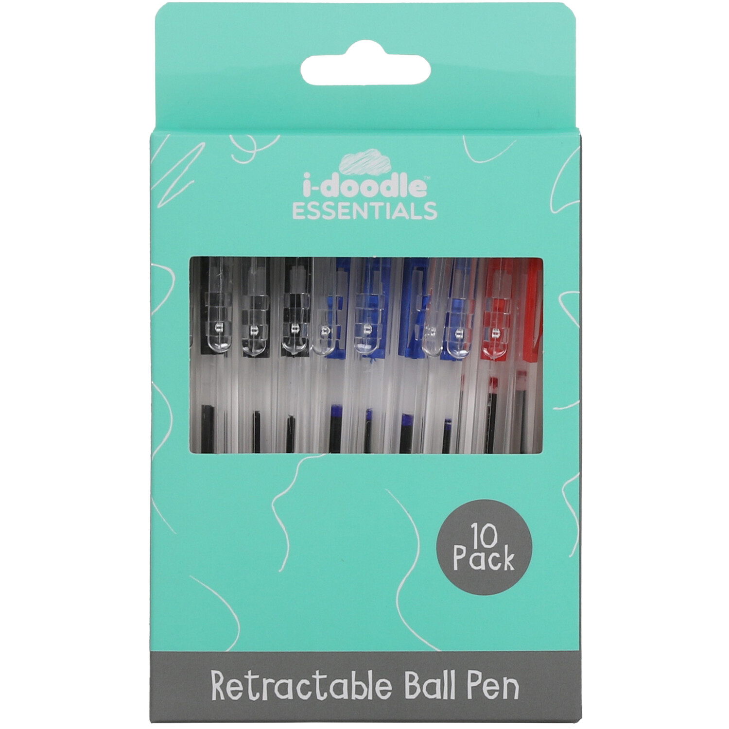 Pack of 10 Retractable Ball Pens Image