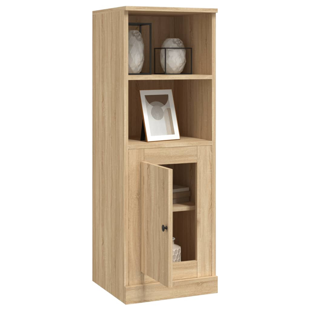 vidaXL Single Door 2 Shelf Sonoma Oak Highboard Image 4