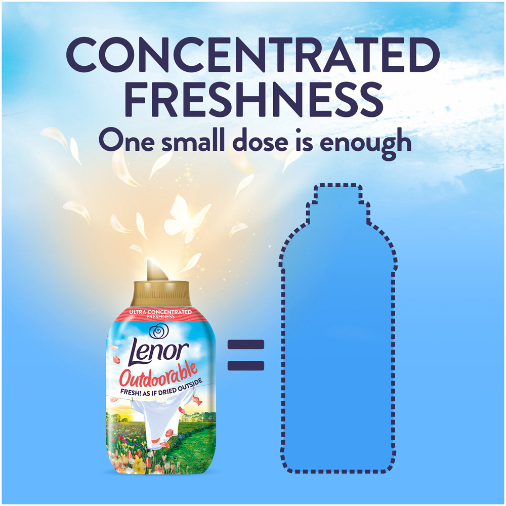 Lenor Outdoorable Fresh Fabric Conditioner 966ml First Day of Spring Image 3