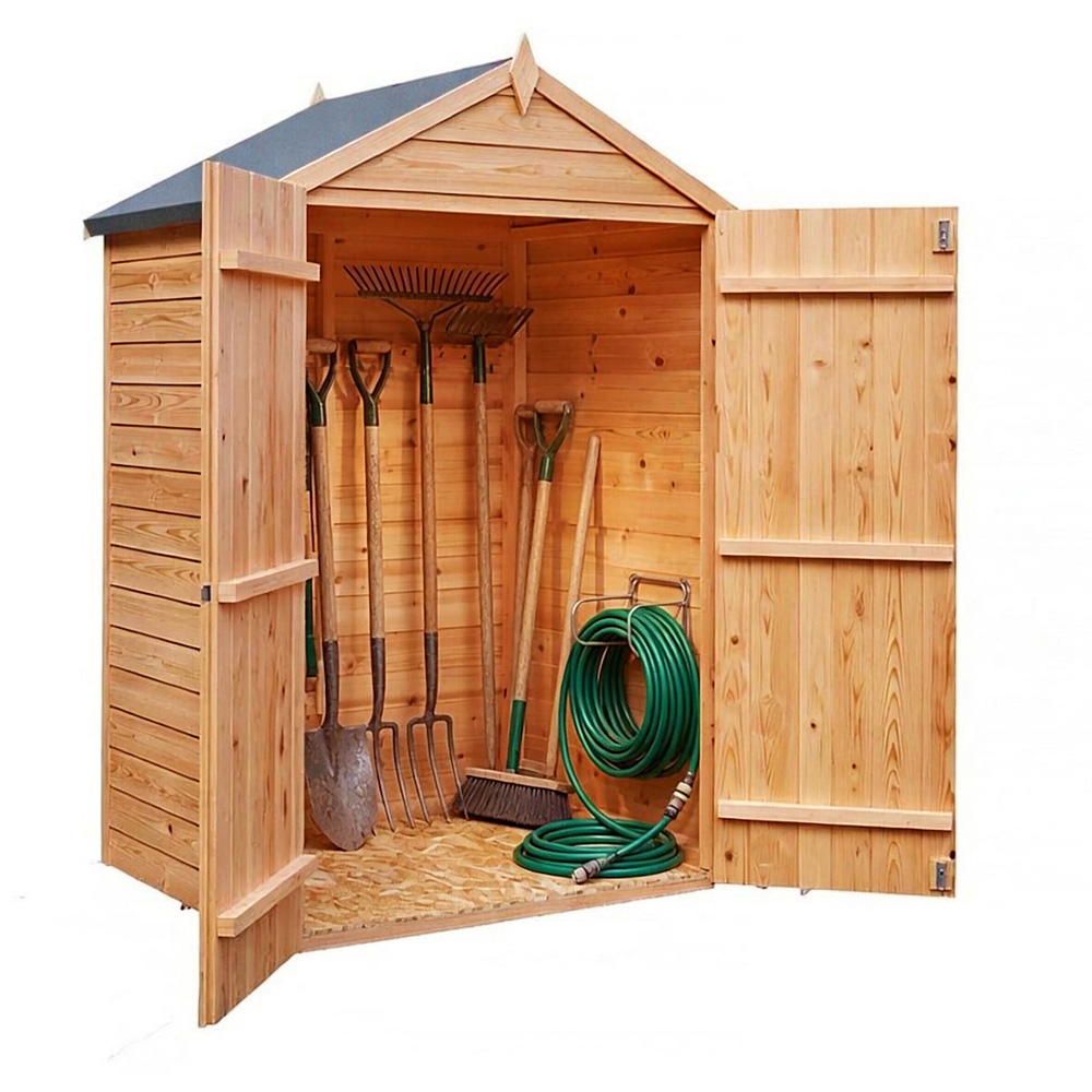 Shire 4 x 3ft Double Door Dip Treated Overlap Shed Image 2