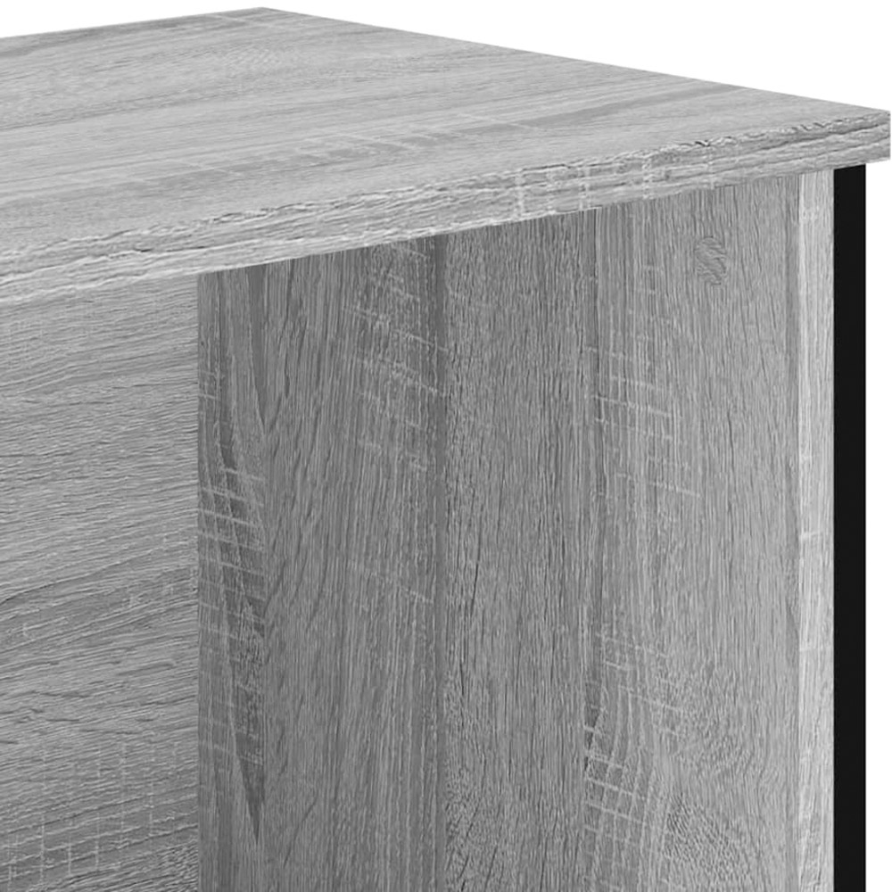vidaXL 5 Shelf Grey Sonoma Bookcase Image 6