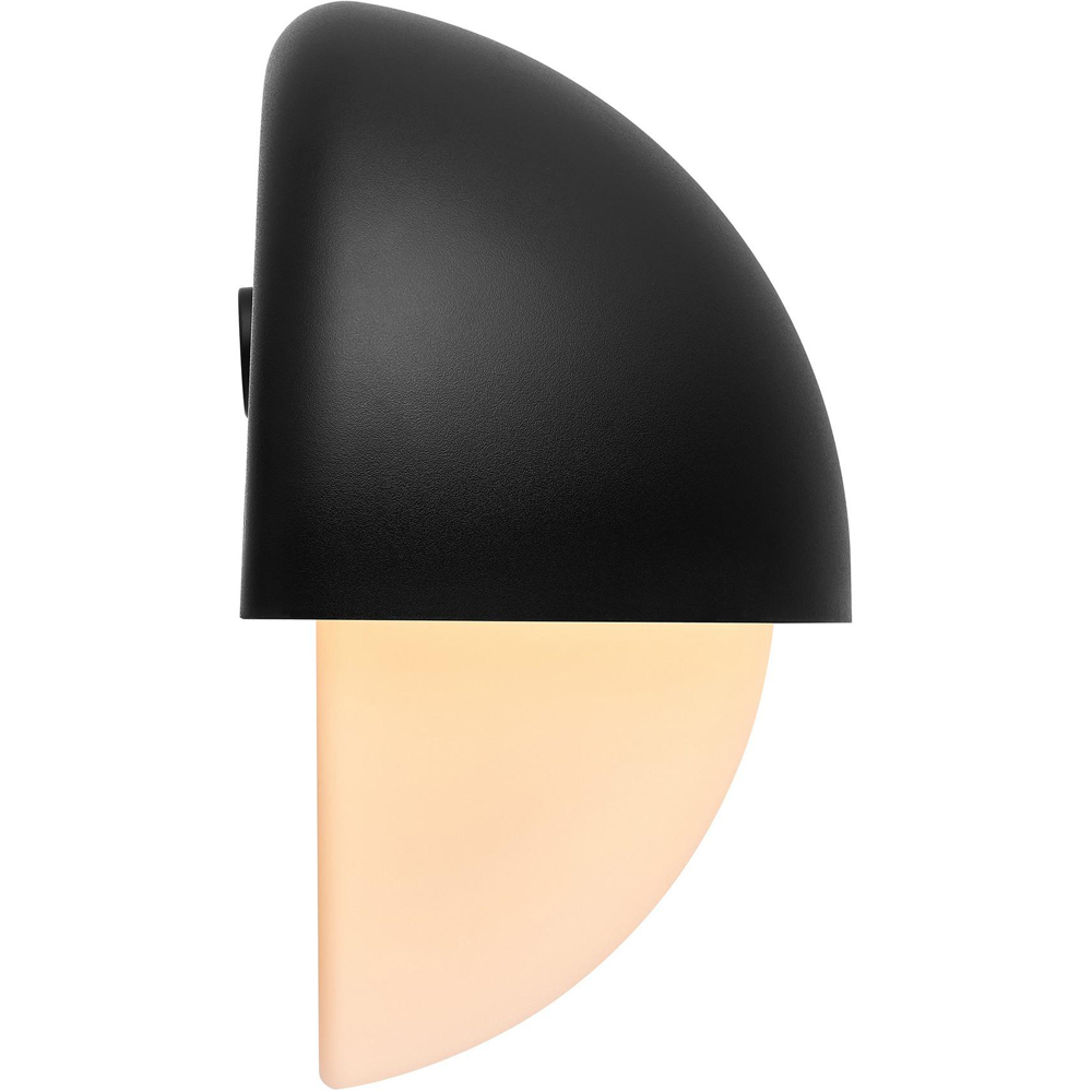 Nordlux Scorpius Black Round Outdoor Wall Light Image 5