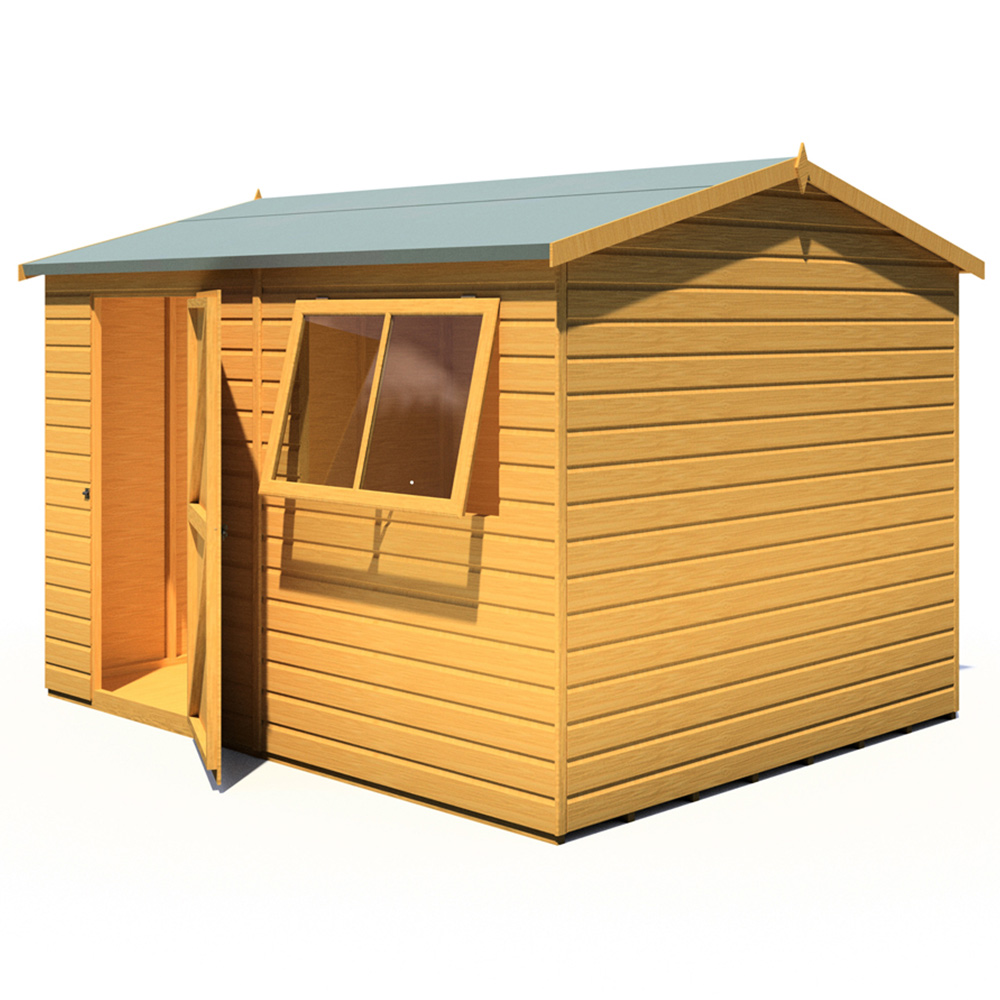 Shire Lewis 10 x 8ft Style D Reverse Apex Shed Image 2
