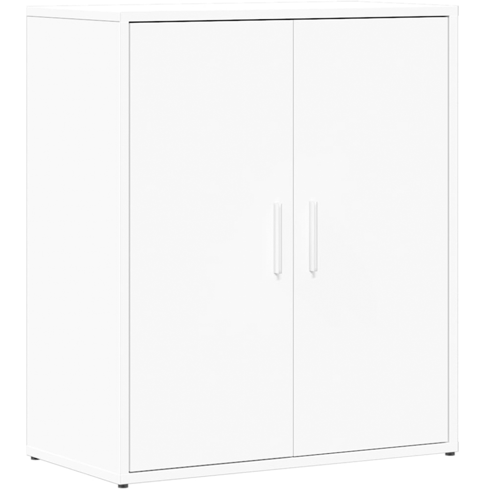 vidaXL 2 Door White Sideboard Image 2