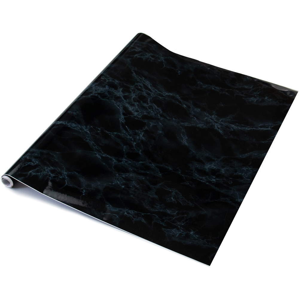 d-c-fix Marble Black Sticky Back Plastic Vinyl Wrap Film 67.5cm x 10m Image 2