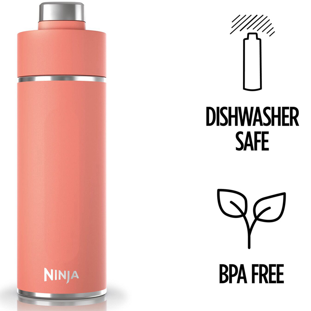 Ninja Thirsti Coral Travel Bottle 700ml Image 8