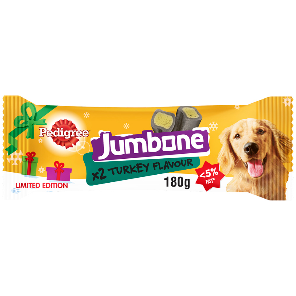 Pedigree Jumbone Turkey Medium Dog Treats 4 Pack Image 2