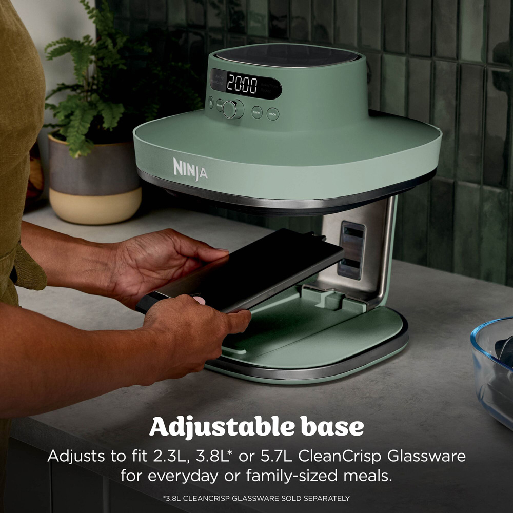 Ninja CRISPi PRO AS090UKGN 5-in-1 Moss Green Dual 8L Glass Air Fryer Image 5