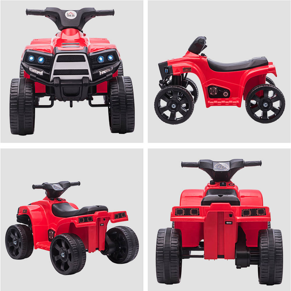 Tommy Toys Toddler Ride On Electric Quad Bike Black and Red 6V Image 6