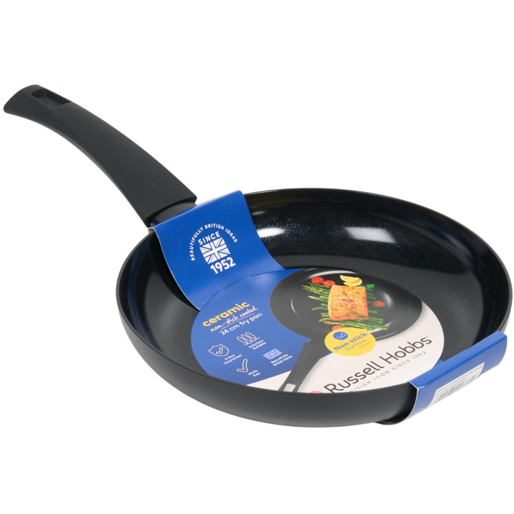 Russell Hobbs Ceramic Non Stick Coated Fry Pan Black 24cm Image 5