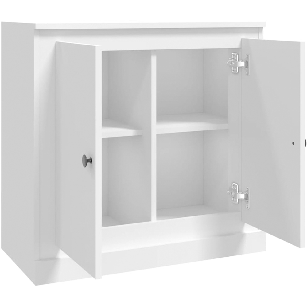 vidaXL 2 Door White Sideboard Image 5