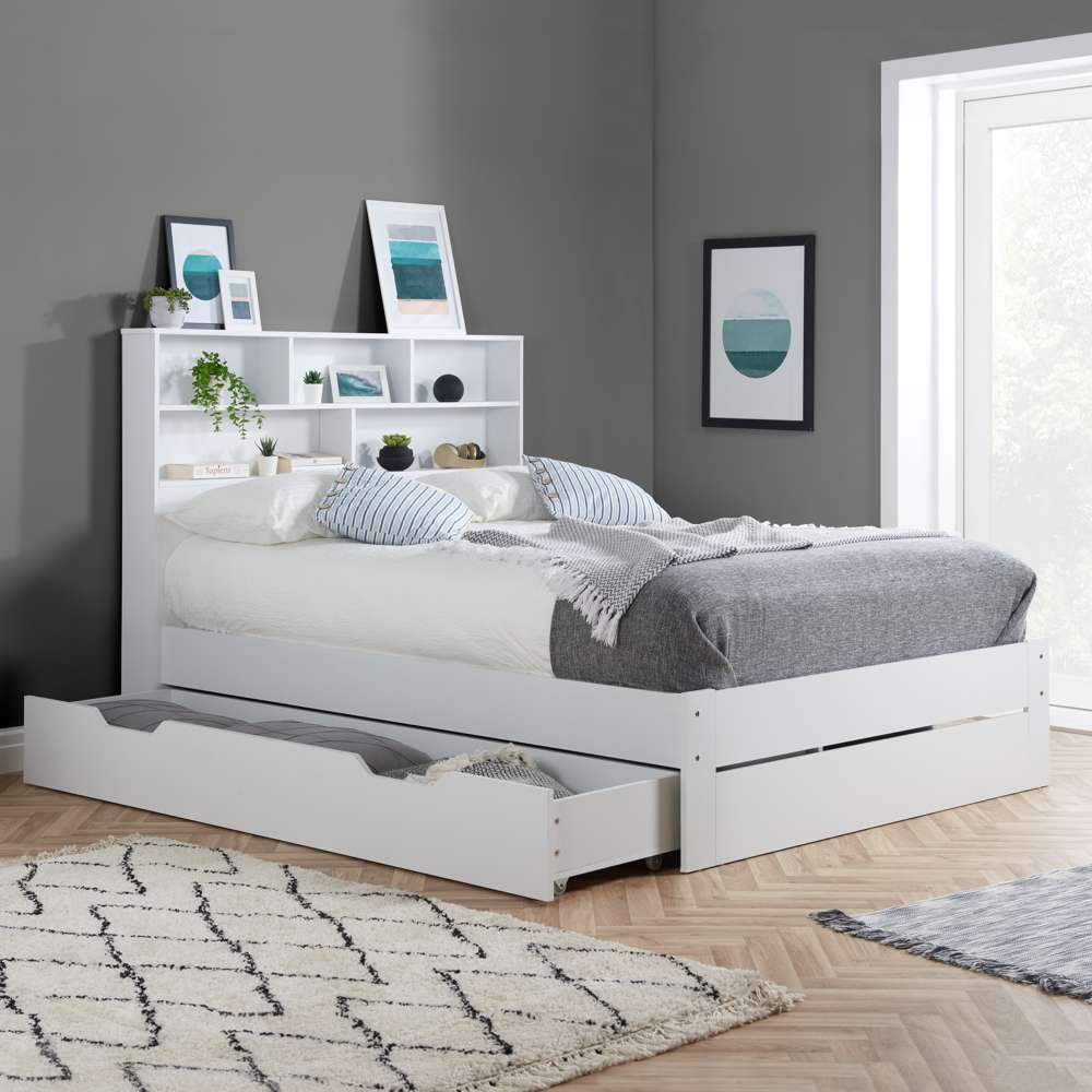 Alfie King Size White Storage Bed Image 7