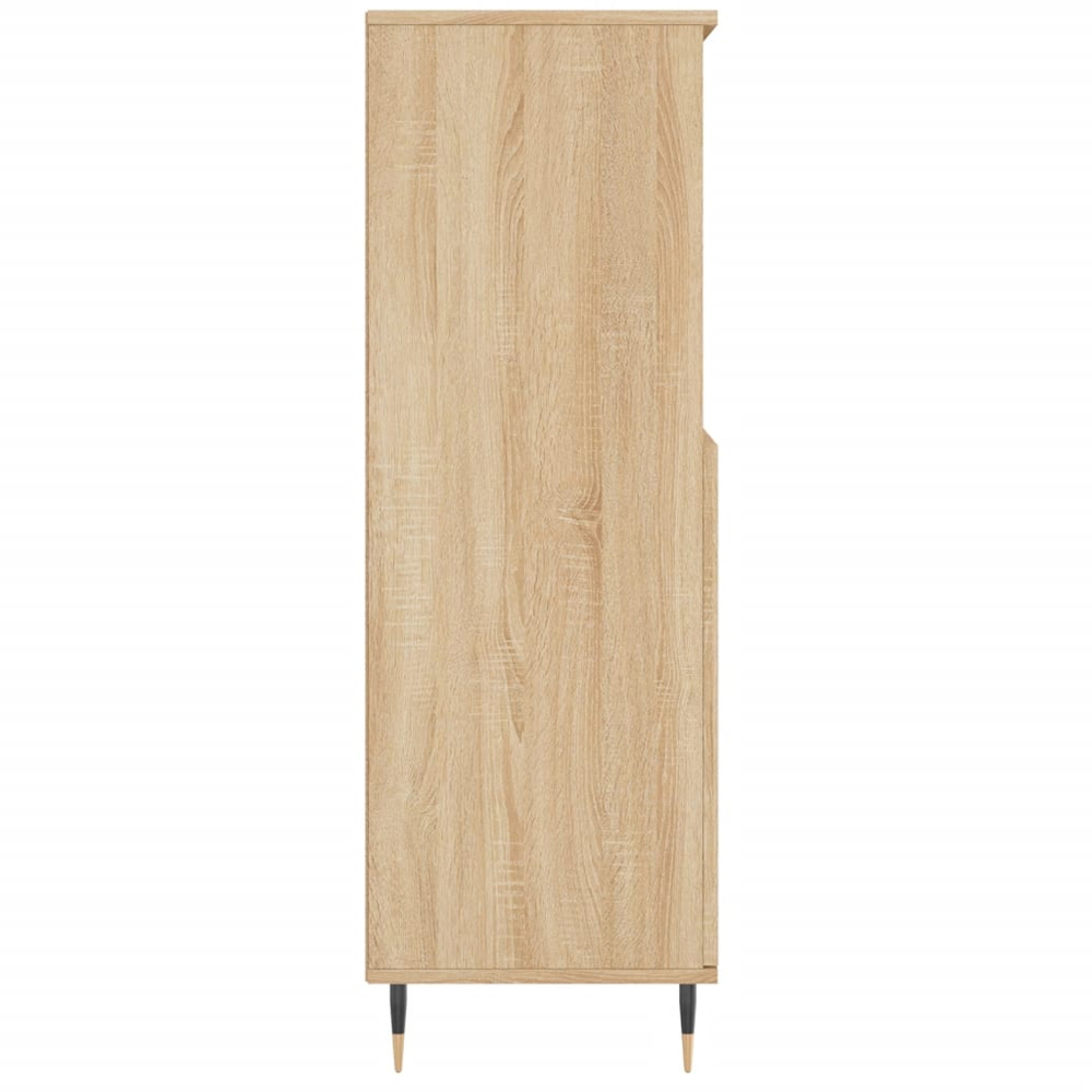 vidaXL 2 Door 2 Shelf Sonoma Oak Highboard Image 7